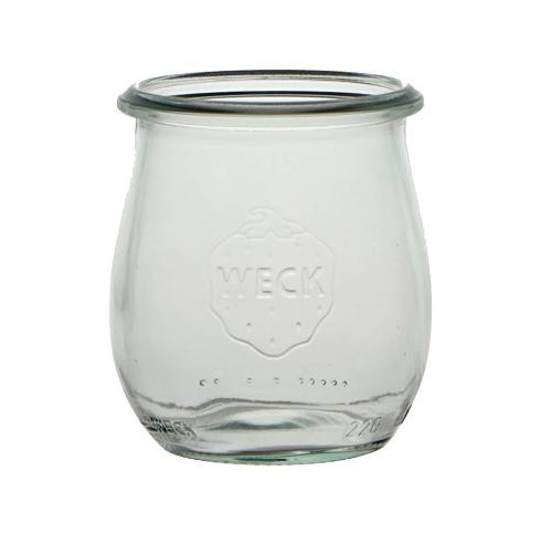 [28454] Patentglas, Weck, 220ml, Ø7,18x8cm, uden låg, glas, (1 stk.)