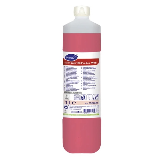 [29982] Sanitetsrengøringsmiddel, TASKI Sani 100 Pur-Eco, 1L, (1 stk.)