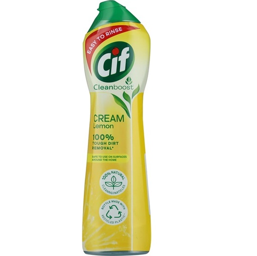 [30026] Skurecreme med citron, Cif Cream Lemon, 500ml, (1 stk.)