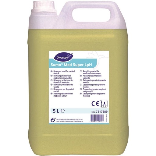 [30035] Opvaskemiddel til medicinske instrumenter, Suma Med Super LpH, 5L, (1 stk.)