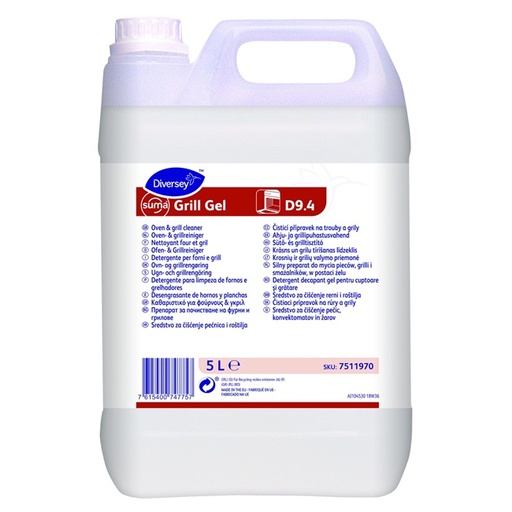 [30084] Ovn- og grillrens, Suma Grill Gel D9.4, 5L, (1 stk.)