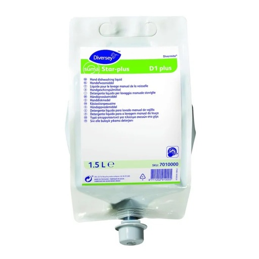 [30085] Håndopvaskemiddel, Suma Star-Plus D1 plus, 1.5L, (1 stk.)