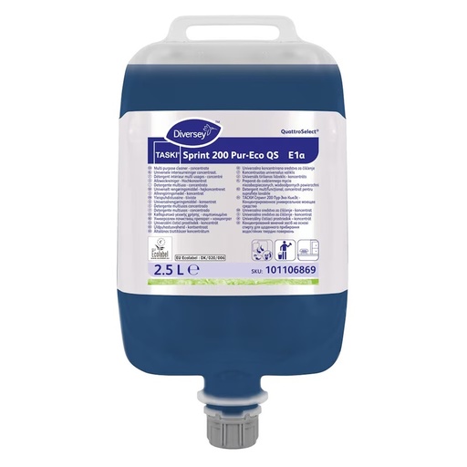 [30096] Universalrengøringsmiddel til QuattroSelect doseringssystem, TASKI Sprint 200 Pur-Eco QS E1a, 2.5L, (1 stk.)