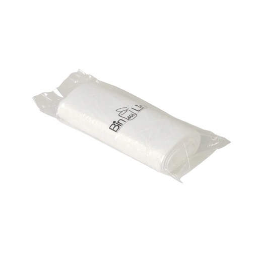 [32148] Spandeposer med stjernebund, 40 l, hvid, LLDPE/virgin, 60x90cm, 10 my (10 ruller á 20 stk, 200 stk.)