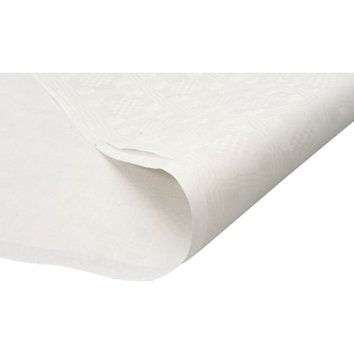 [10710] Stikdug, Damask, 80x80cm, hvid, genbrugspapir, (250 stk.)