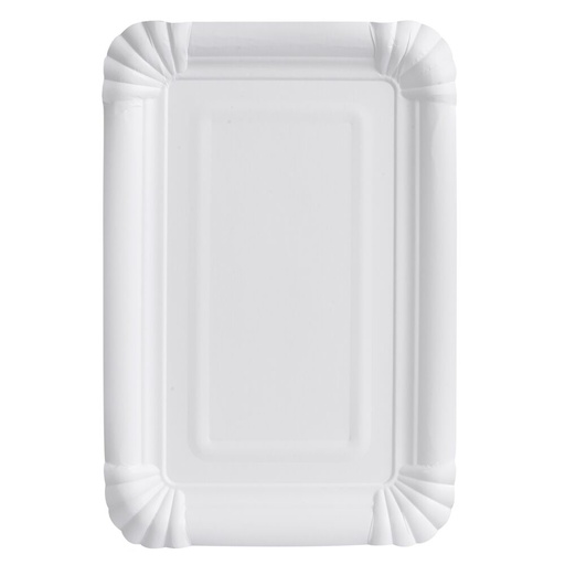 [32159] Pølsebakke, 20x13cm, 230 g/m2, hvid, pap, Komposterbar, (1500 stk.)