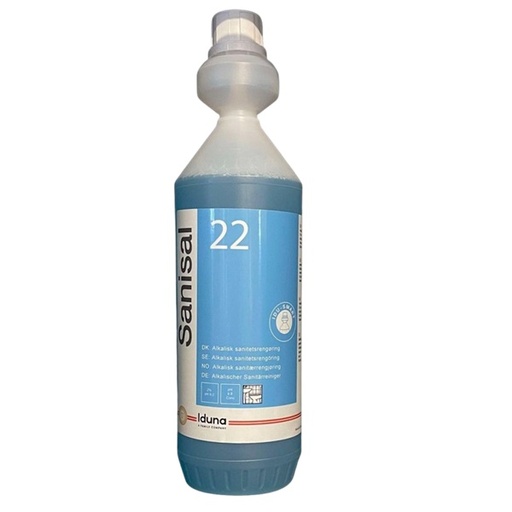 [33332] Sanitetsrengøring, Sanisal 22, IduSmart, Iduna, 1-liter, (1 stk.)