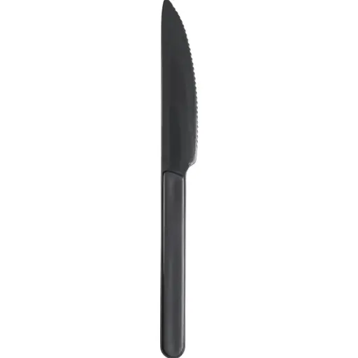 [10210] Flergangskniv, høj kvalitet, 18cm, grå, genanvendelig PP, (50 stk.)