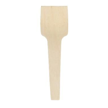 [10071] Voks-coated træbestik, Isspade, 7 cm, (100 stk.)