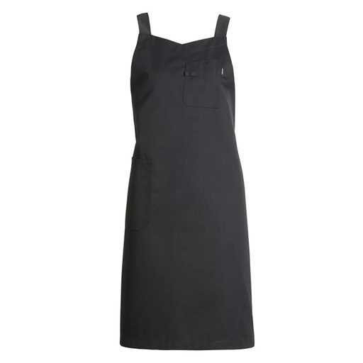 [36090] Crossback forklæde, sort, 65/35% PES/CO, Kentaur, Onesize, (1 stk.)
