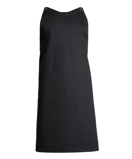 [36093] Snap-on forklæde med lommer, sort, 65/35% PES/CO, Kentaur, Onesize, (1 stk.)