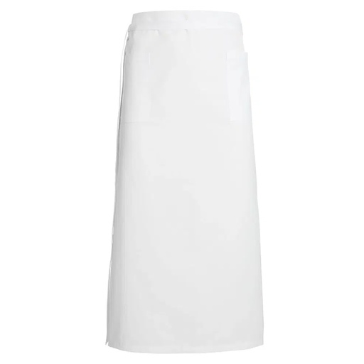 [36099] Forstykke med lommer, hvid, 65/35% PES/CO, Kentaur, Onesize, langt, (1 stk.)