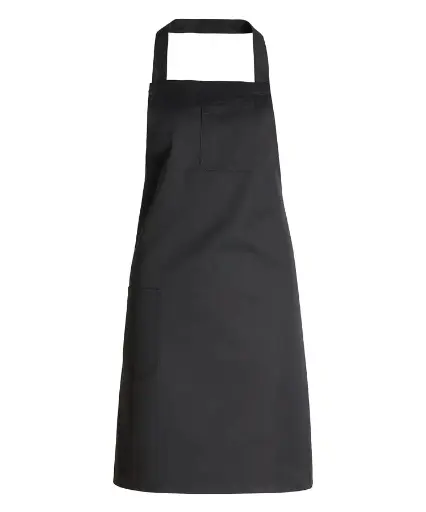 [36103] Wrap-around forklæde, sort, 65/35% PES/CO, Kentaur, Onesize, (1 stk.)