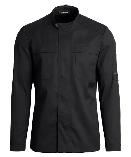 Biker kokke-/servicejakke, sort, 65/35% rPES/CO, Kentaur, fra XS til 2XL (1 stk.)