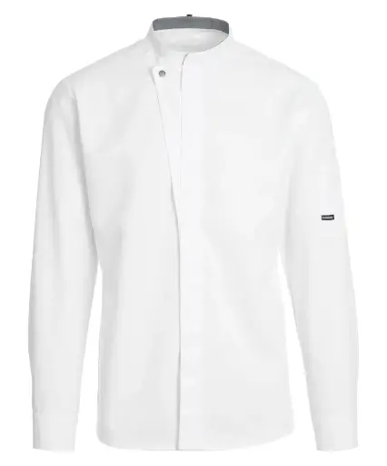 Kokke-/servicejakke langærmet, hvid, 65/35% rPES/CO, Kentaur, fra 2XS til 2XL (1 stk.)