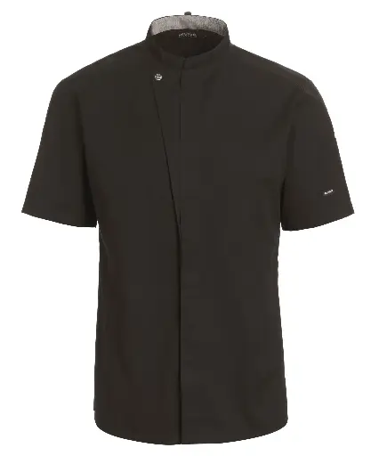 Kokke-/servicejakke kort arm, sort, 65/35% rPES/CO, Kentaur, fra 2XS til 2XL (1 stk.)