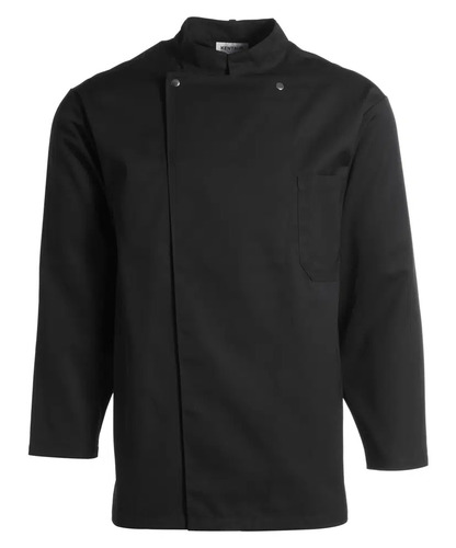 Unisex jakke med lange ærmer, sort, 65/35% PES/CO, Kentaur, fra 2XS til 2XL (1 stk.)