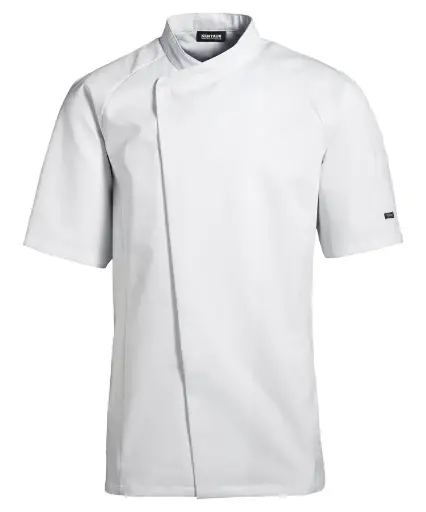 Unisex kokke-/tjenerjakke, hvid, 50/50% CO/PES, Kentaur, fra 2XS til 2XL (1 stk.)