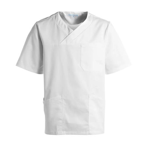 Unisex busseronne, hvid, 50/50% CO/PES, Kentaur, fra 2XS til 2XL (1 stk.)