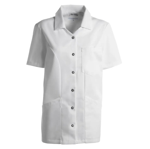 Dame funktionsskjorte, hvid, 50/50% CO/PES, Kentaur, fra XS til 2XL (1 stk.)