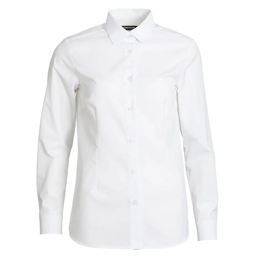 Dameskjorte - modern fit, hvid, 49/48/3%CO/PES/EOL, Kentaur, fra XS til 2XL (1 stk.)