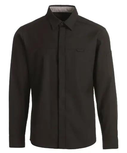 Herreskjorte, sort, 65/35% PES/CO, Kentaur, fra 2XS til 2XL (1 stk.)
