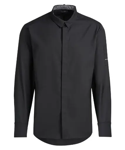 Kokke-/serviceskjorte, sort, 65/35% PES/CO, Kentaur, fra XS til 2XL (1 stk.)