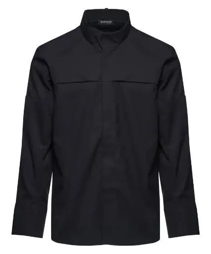 Kokkeskjorte, sort, 65/35% PES/CO, Kentaur, fra XS til 2XL (1 stk.)