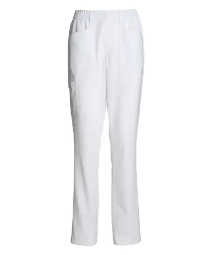 Unisex pull on buks, hvid, 50/50% CO/PES, Kentaur, fra XS til 2XL (1 stk.)
