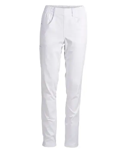 Unisex pull on buks, hvid, 64/33/3% PES/CO/EOL, Kentaur, fra XS til 2XL (1 stk.)