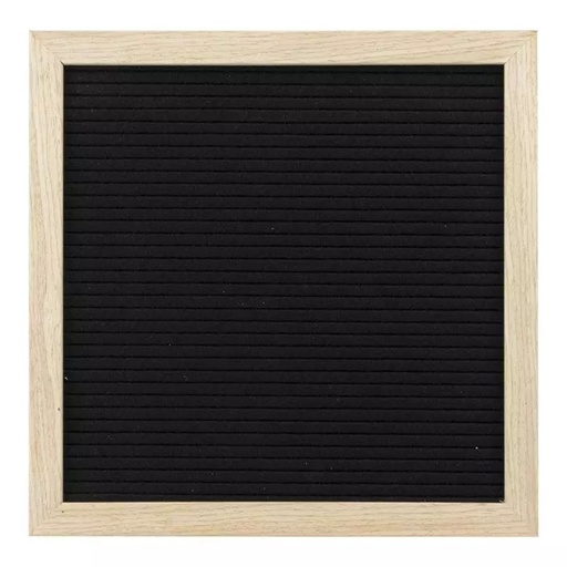 [38427] Bogstavtavle med teakramme, 30x30 cm, Securit, (1 stk.)