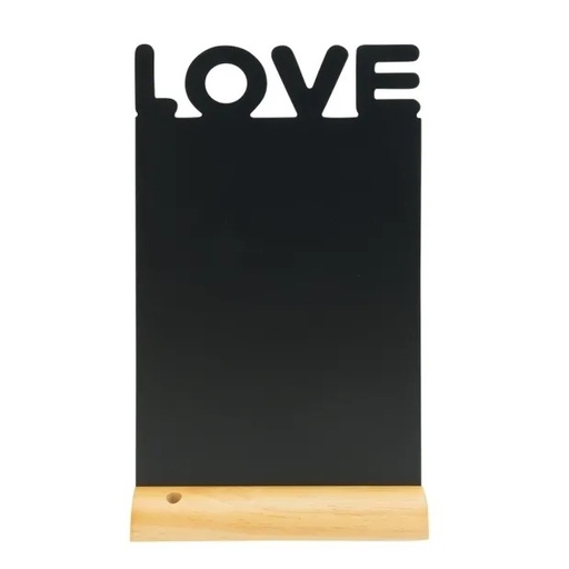 [38505] Securit LOVE Bordskilt – Sort Silhuet, (1 stk.)