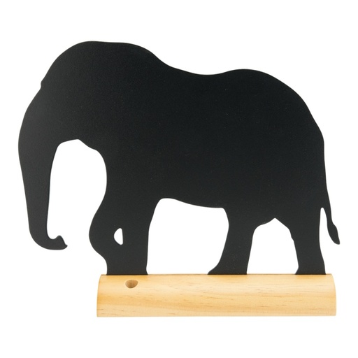 [38508] Bordskilt, ELEFANT, sort, Securit Silhouet, (1 stk.)