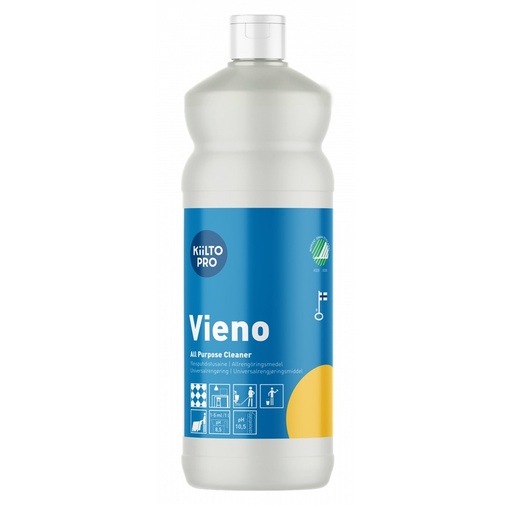 [38749] Universalrengøring, Kiilto Pro, Vieno, 1L, svanemærket, (1 stk.)