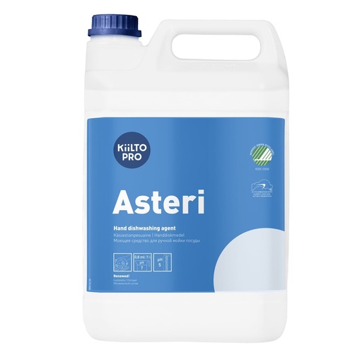 [38787] Håndopvask, Kiilto Pro, Asteri, 5L, svanemærket, (1 stk.)