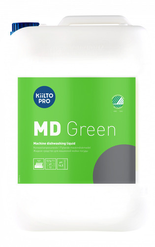 [38829] Maskinopvask, flydende, Kiilto Pro, MD, Green, 10L, svanemærket, (1 stk.)