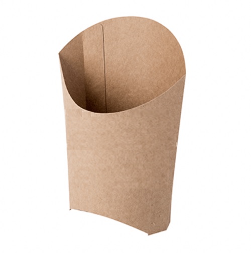 [10187] Pommes frites holder, L, 135x40x126 mm, kraft, (1.000 stk.)