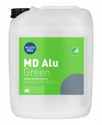 [38840] Maskinopvask, flydende, Kiilto Pro, MD Alu Green, 20L, Svanemærket, (1 stk.)