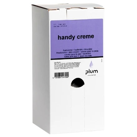 [39071] Hudplejecreme, Plum 2470, Handy Creme, 0,7 l bag-in-box MP, Svanemærket, (1 stk.)