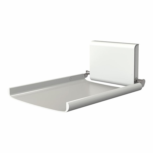 Væghængt puslebord, hvid/sort, aluminium, Dan Dryer, BJÖRK, (1 stk.)