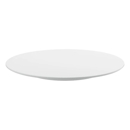 [40251] Kagefad i melamin, hvidt, rundt, Ø30x2,5 cm, Thermohauser, (1 stk.)