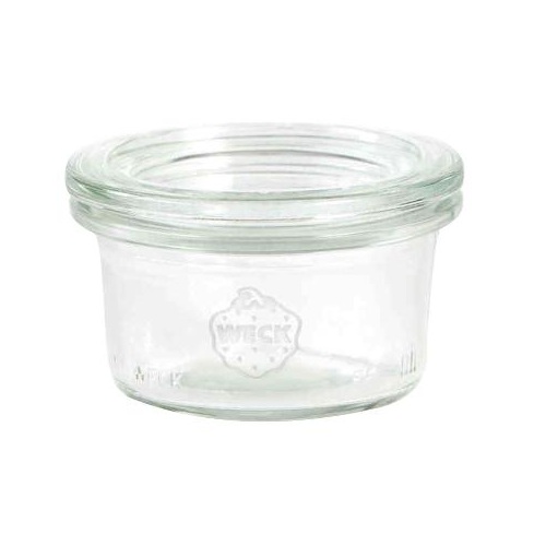 [40425] Patentglas, Weck, 50 ml, Ø6,75x3,65 cm, uden låg, glas, (1 stk.)