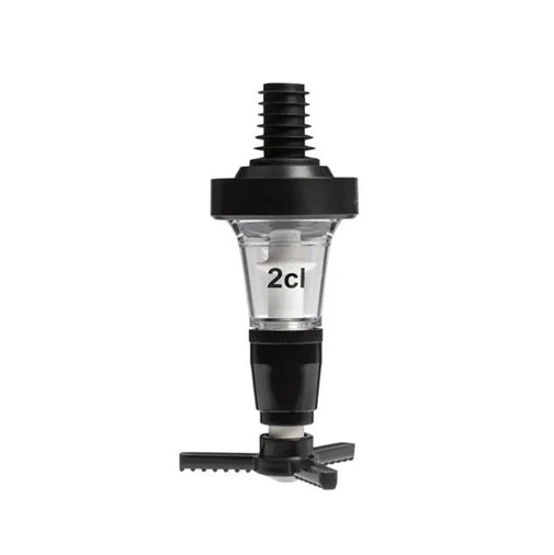 [40742] Spiritusdispenser doseringsmål, 2cl, sort, Beaumont, (1 stk.)