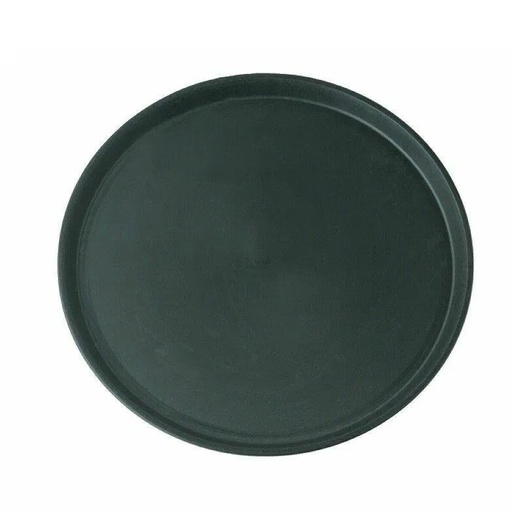 [40747] Skridsikker tjenerbakke, Ø41cm, rund, sort, Beaumont, (1 stk.)