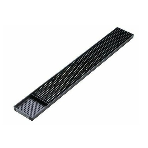 [40752] Barmåtte med box, 8x58cm, sort, gummi, Beaumont, (1 stk.)