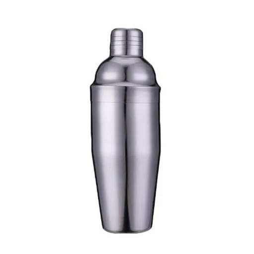 [40762] 3-delt cocktailshaker, 750ml, mat 0,6mm rustfrit stål, sølv, (1 stk.)