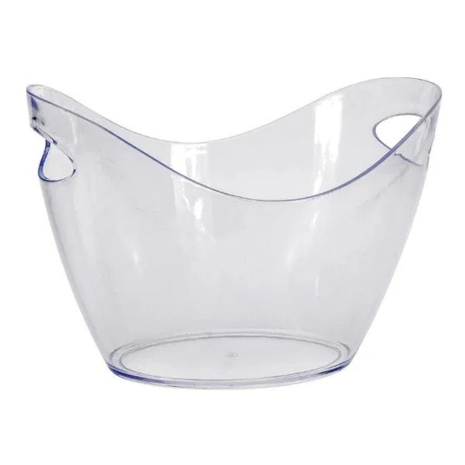 [40764] Champagnebowle, ca. H22cm, hård klar plast, (1 stk.)