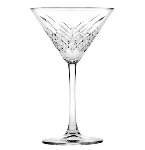 [40810] Martiniglas, 23 cl, glas med mønster, Timeless, Pasabahce, (12 stk.)
