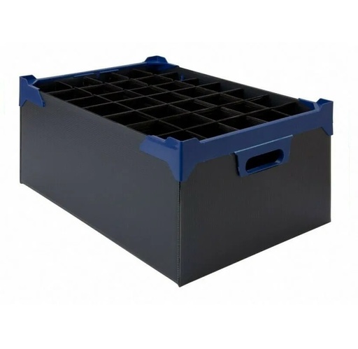[40819] Opbevaringsboks til glas, 35-rum, 50x34,5x20cm, Beaumont, (5 stk.)