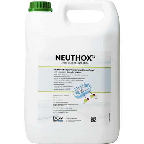 [10164] Overfladedesinfektion, Neuthox, 5 l, Hypoklorsyre, (1 stk.)